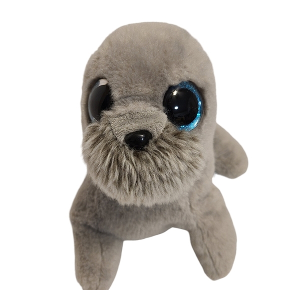 Ty Beanie Boos Wiggy the Gray Walrus 10" Plush Animal - Picture 2 of 7